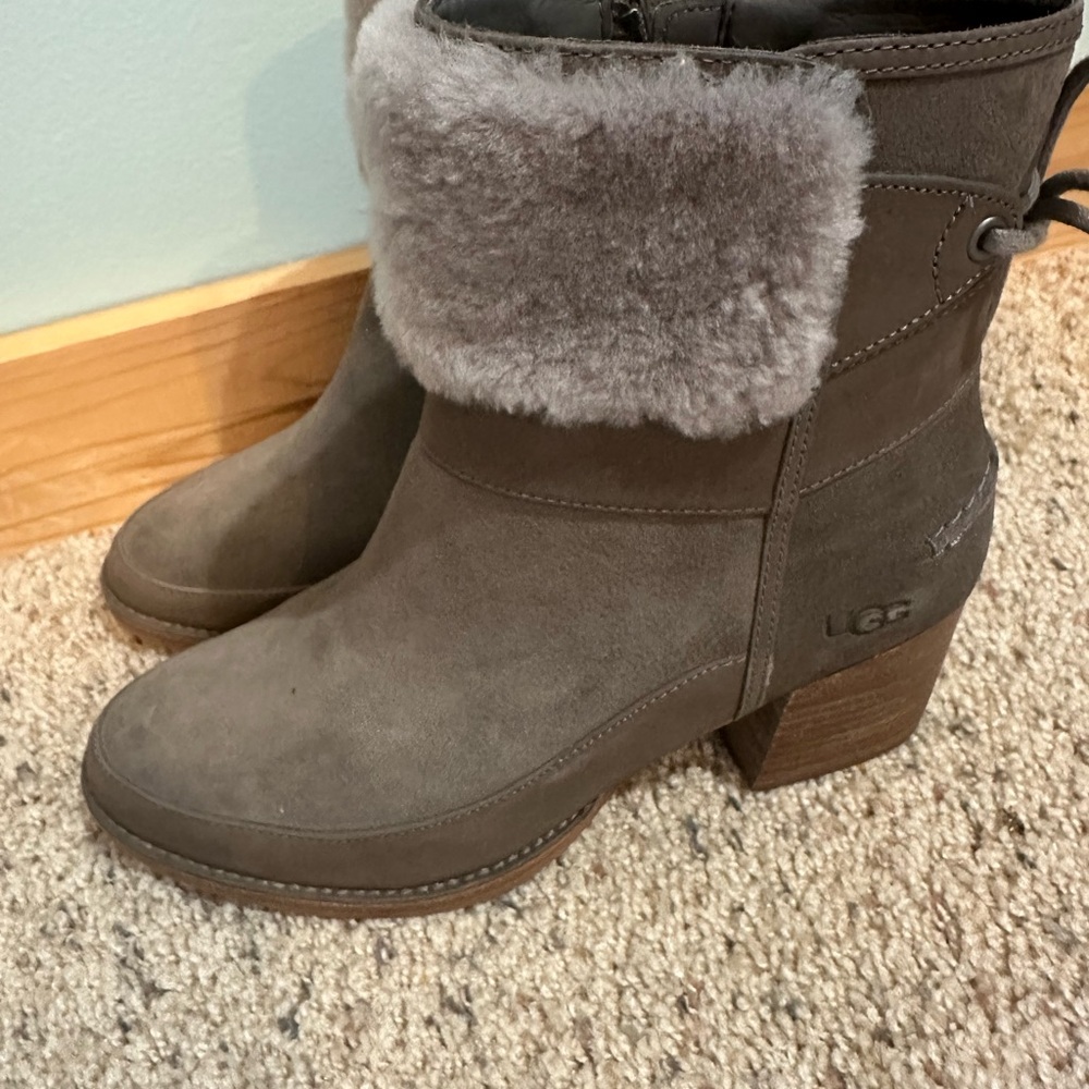 UGG Women's Brown Heeled Boots